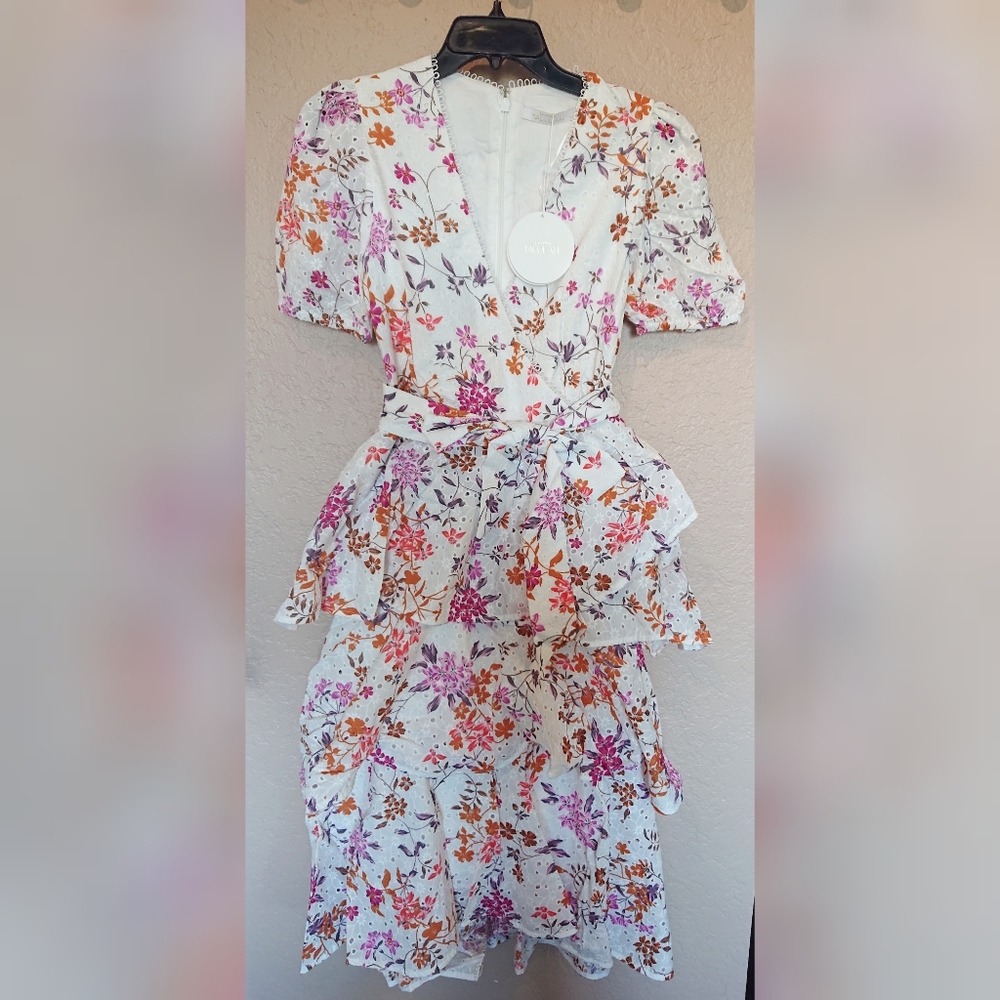 La Maison Talulah Jasmine Vines Tiered Midi Dress - Picture 11 of 12